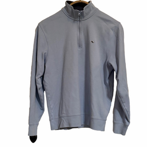 Vineyard Vines Men's Blue Small Saltwater long sleeve 1/4 Zip